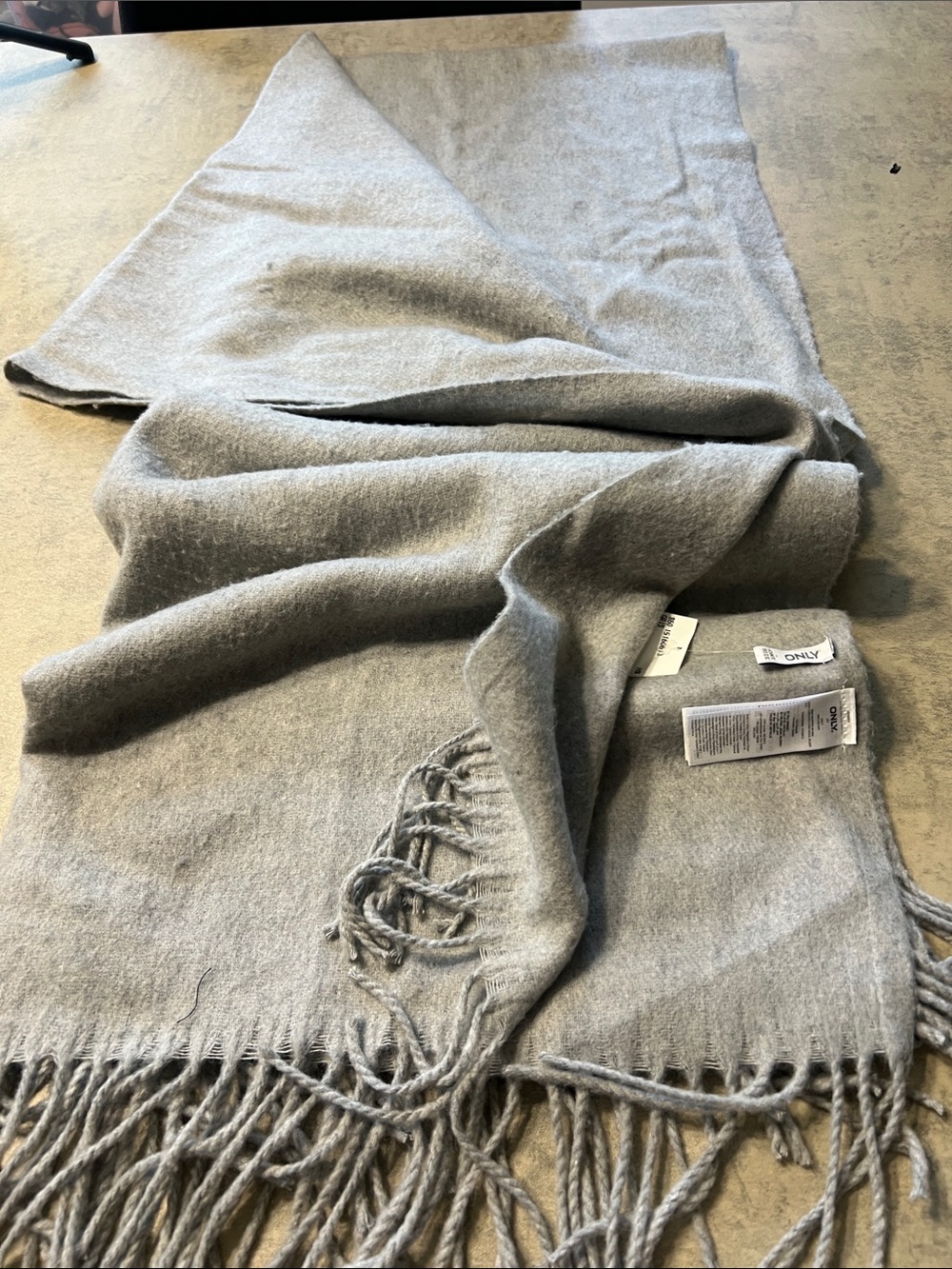 Soft Gray Fringe woMen's Scarf - only brand